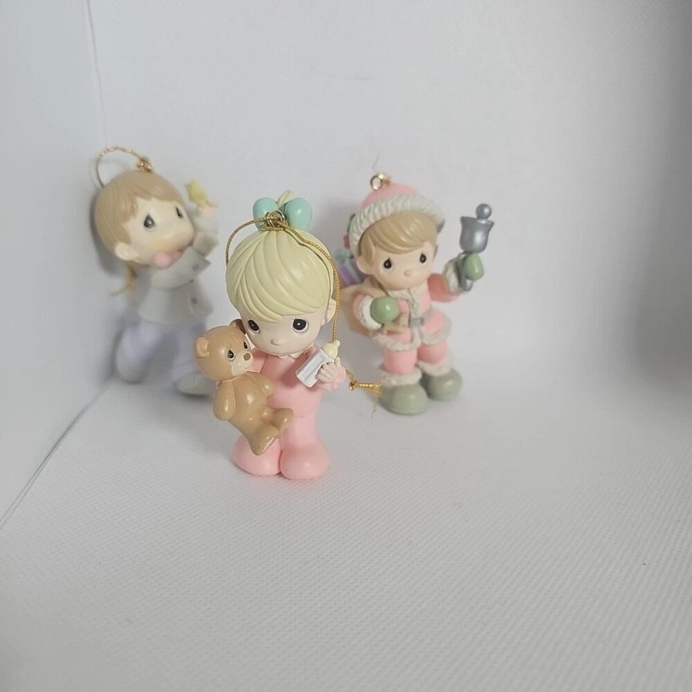 Precious Moments Ornaments-Lot of 3